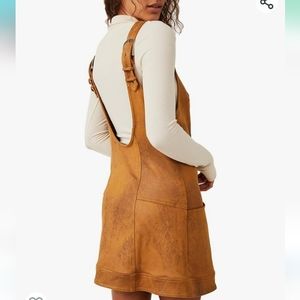 free people brown suede dress Free People Atlas Faux Suede Mini Dress